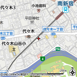 東京都渋谷区代々木3丁目53周辺の地図