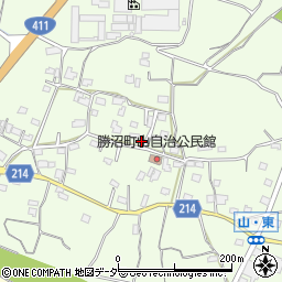 山梨県甲州市勝沼町山965周辺の地図