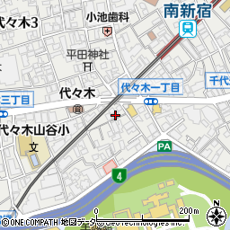 東京都渋谷区代々木3丁目53-4周辺の地図
