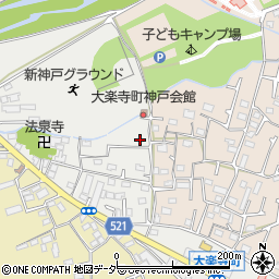 東京都八王子市大楽寺町110周辺の地図