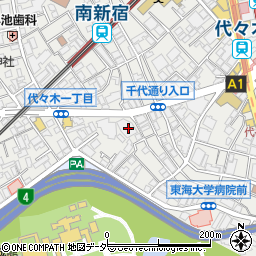 東京都渋谷区代々木1丁目11-2周辺の地図