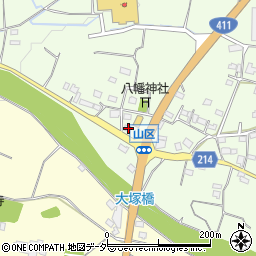 山梨県甲州市勝沼町山866-1周辺の地図