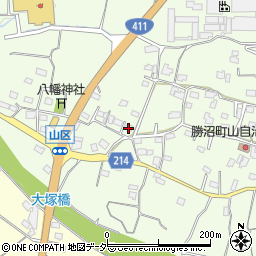 山梨県甲州市勝沼町山894周辺の地図