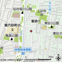 エンゼルハイム仙台堀公園周辺の地図