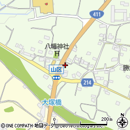 山梨県甲州市勝沼町山873周辺の地図