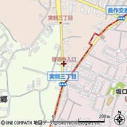 信徳寺入口周辺の地図
