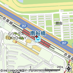 千葉県船橋市若松周辺の地図
