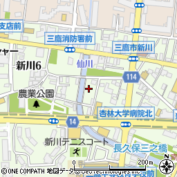 仙川周辺の地図