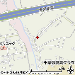 千葉県四街道市内黒田419-1周辺の地図