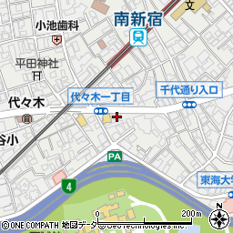 東京都渋谷区代々木1丁目10-5周辺の地図