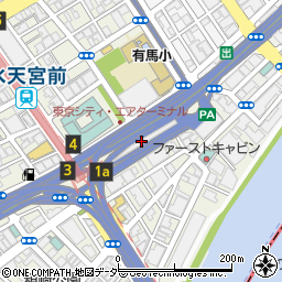 東京シティエアターミナル駐車場周辺の地図
