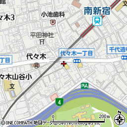 東京都渋谷区代々木1丁目9-5周辺の地図