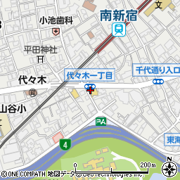 東京都渋谷区代々木1丁目10-3周辺の地図