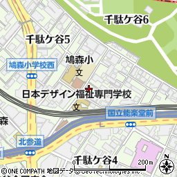 日本デザイン専門学校３号館周辺の地図