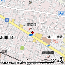 ファミリーマート杉並浜田山四丁目店周辺の地図