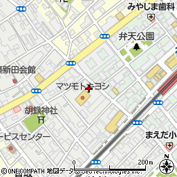 ナビパーク湊新田第９駐車場周辺の地図