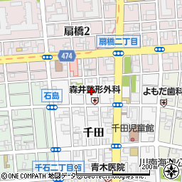 東京都江東区千田13周辺の地図