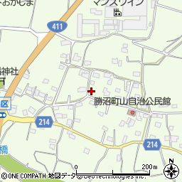 山梨県甲州市勝沼町山942周辺の地図