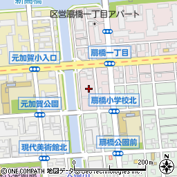 東京都江東区扇橋1丁目2周辺の地図