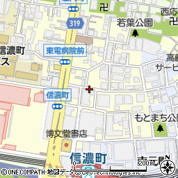 東京都新宿区信濃町周辺の地図