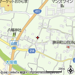 山梨県甲州市勝沼町山896周辺の地図