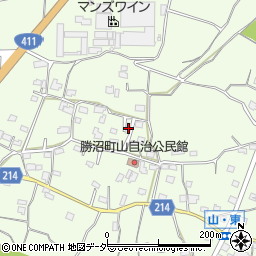 山梨県甲州市勝沼町山966周辺の地図