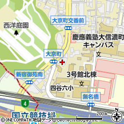 ルート大京町周辺の地図