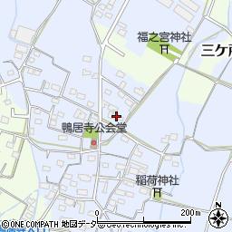 山梨県山梨市鴨居寺383-2周辺の地図