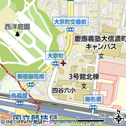 新宿三つの木保育園　もりさんかくしかく周辺の地図
