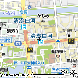 コンフォートホテル東京清澄白河周辺の地図