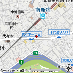 東京都渋谷区代々木1丁目45-5周辺の地図