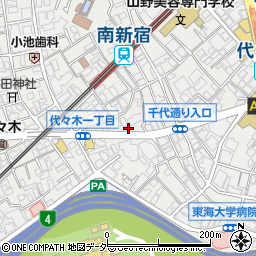 東京都渋谷区代々木1丁目45-1周辺の地図