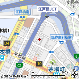 東京都中央区日本橋兜町4周辺の地図