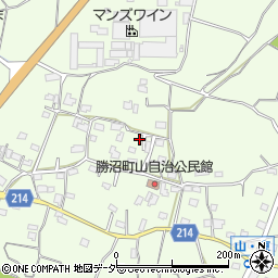 山梨県甲州市勝沼町山967周辺の地図