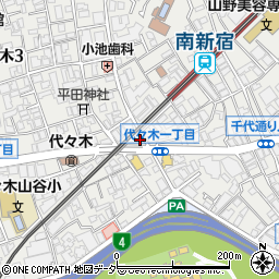 東京都渋谷区代々木1丁目46-1周辺の地図