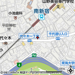 東京都渋谷区代々木1丁目45-11周辺の地図