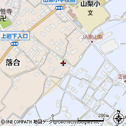 山梨県山梨市落合702周辺の地図