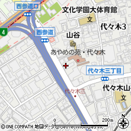 東京都渋谷区代々木3丁目34周辺の地図