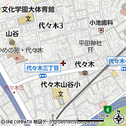 東京都渋谷区代々木3丁目3-15周辺の地図