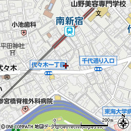 東京都渋谷区代々木1丁目45-12周辺の地図