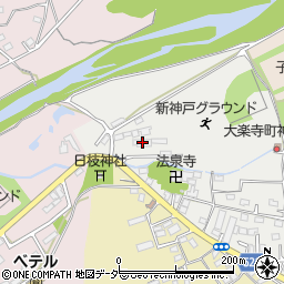 東京都八王子市大楽寺町12周辺の地図