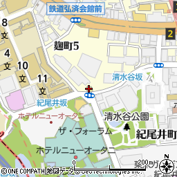 セブンイレブン紀尾井坂店周辺の地図