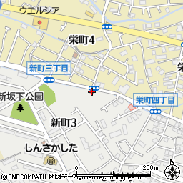 日野新町郵便局 ＡＴＭ周辺の地図