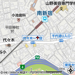 東京都渋谷区代々木1丁目47-6周辺の地図