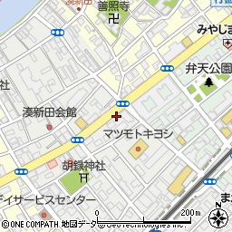 ナビパーク湊新田第１１駐車場周辺の地図