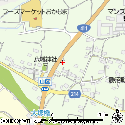 山梨県甲州市勝沼町山888周辺の地図