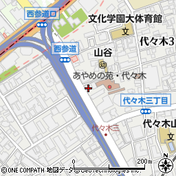 東京都渋谷区代々木3丁目34-4周辺の地図