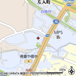 東京都八王子市左入町周辺の地図