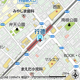東京地下鉄株式会社　東西線行徳駅周辺の地図