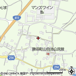 山梨県甲州市勝沼町山946周辺の地図